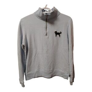 The Black Dog Blue Quarter-Zip Sweater